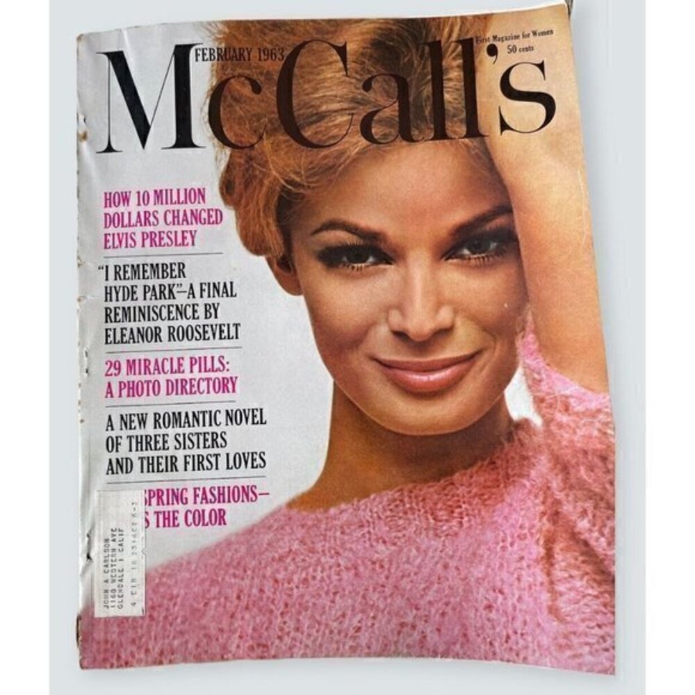 VTG McCall's Magazine February 1963 How 10 Million Dollars Changed Elvis Presley
